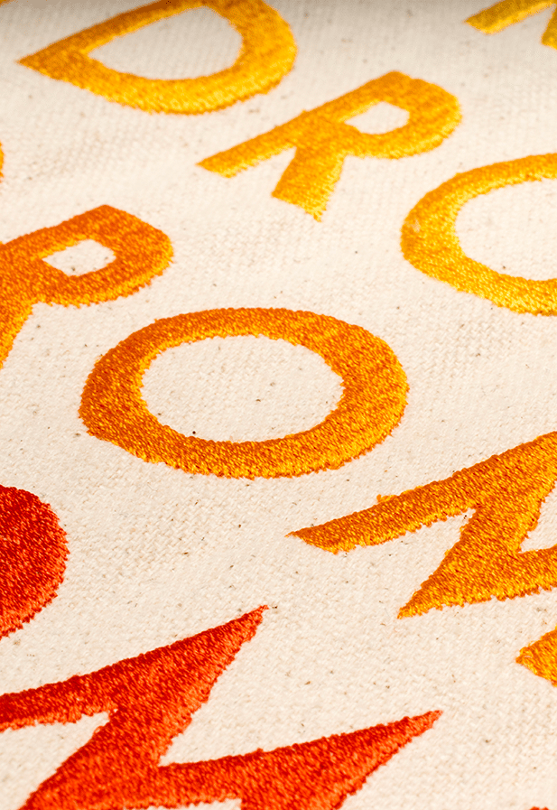 Product detail of embroidery