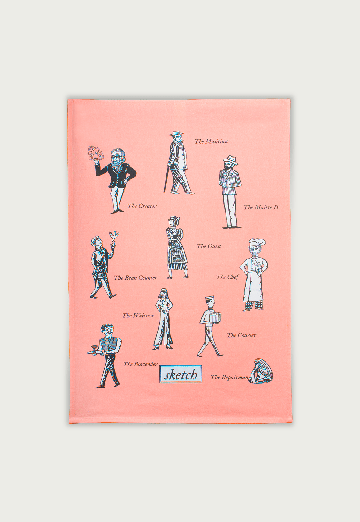 Sketch Tea Towel