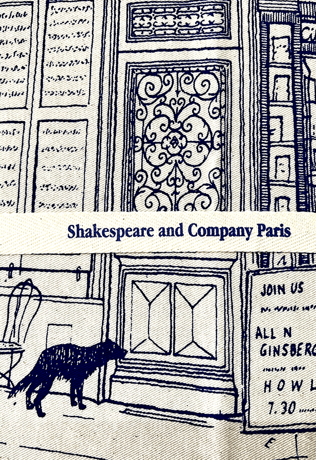 Shakespeare and Co printed tape