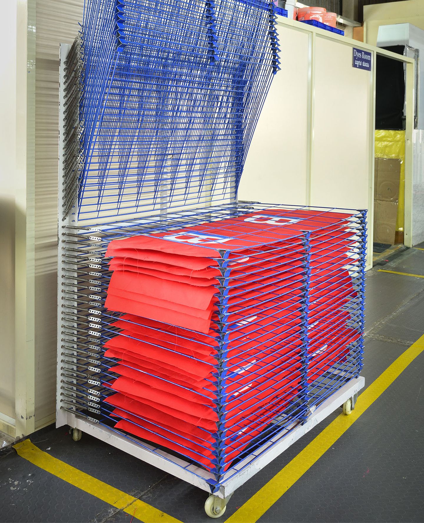 Bags being printed