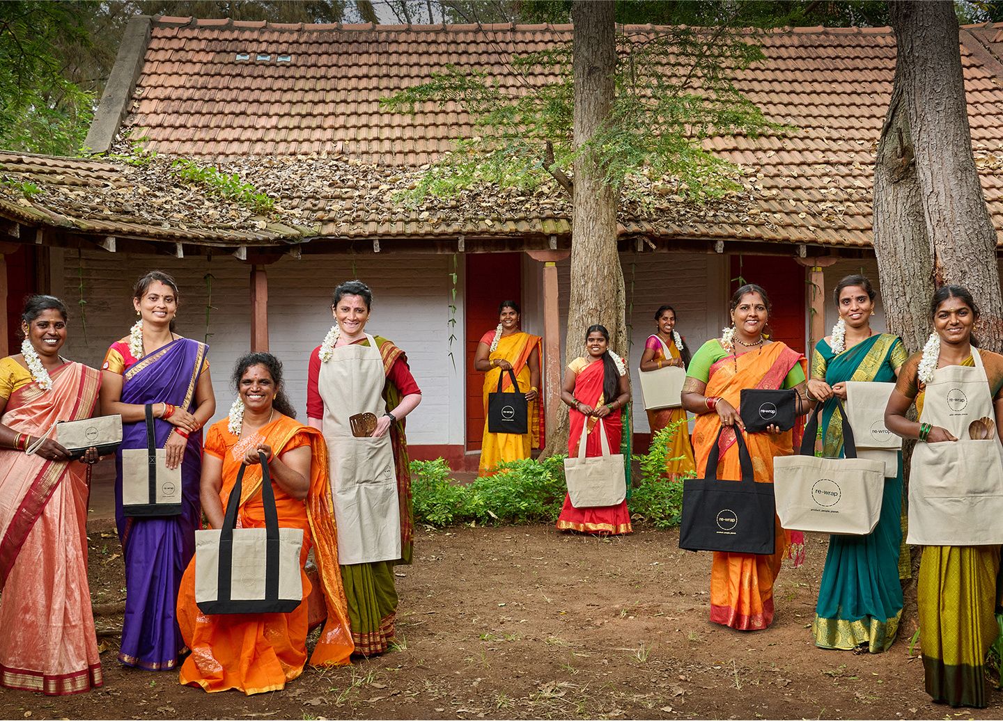Women in a forest