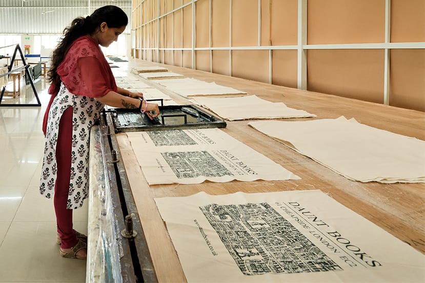 Woman Screenprinting