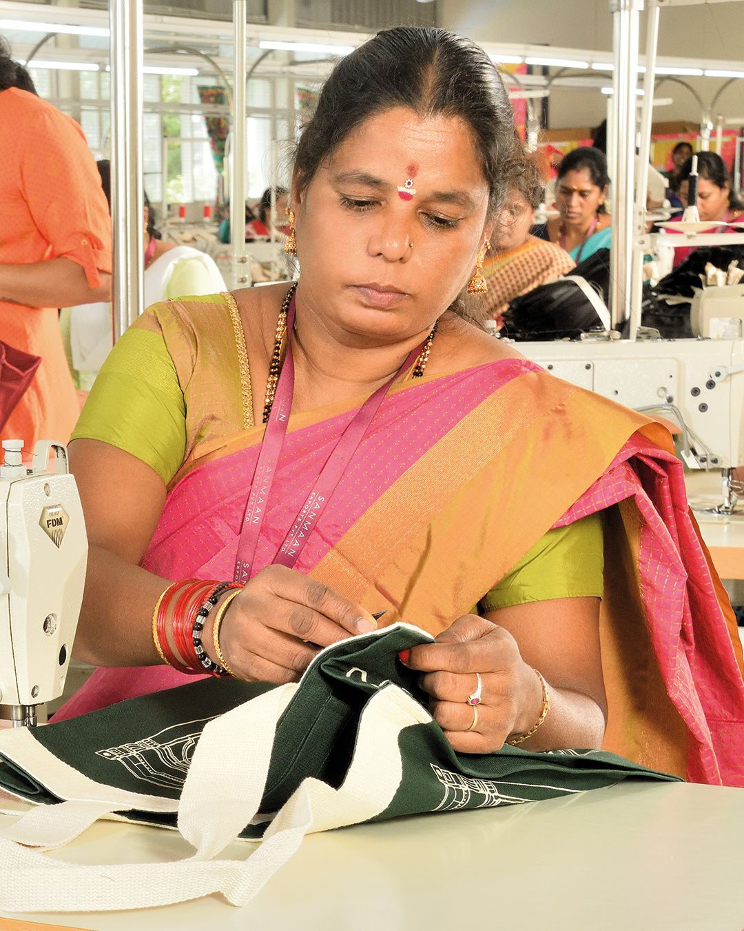 Woman Sewing