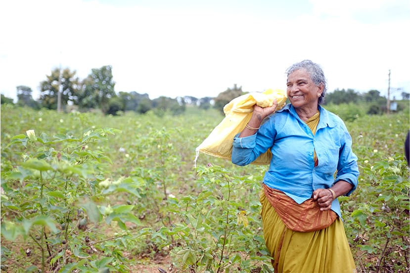 Woman farmer in field