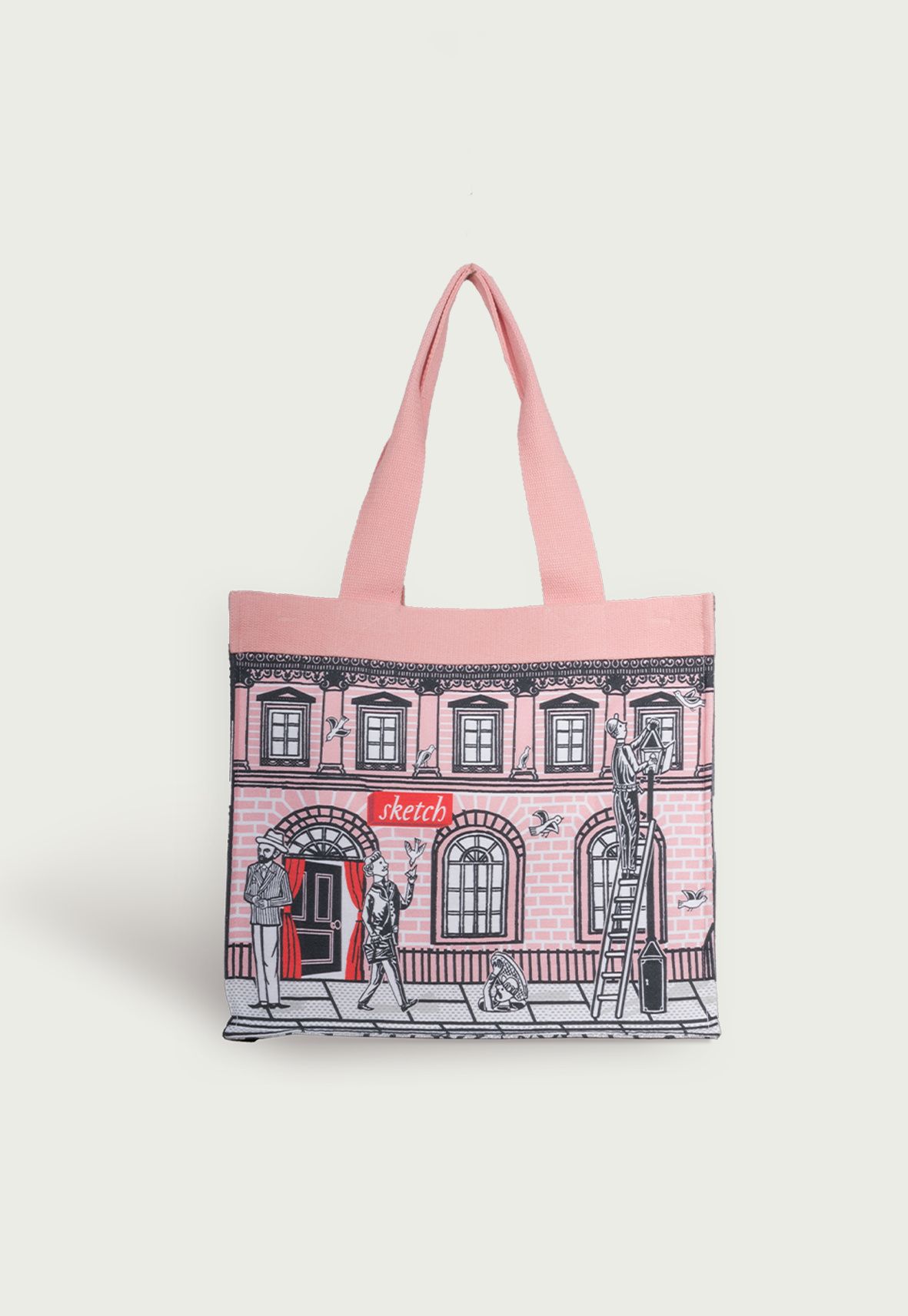 Sketch Tote - Pink