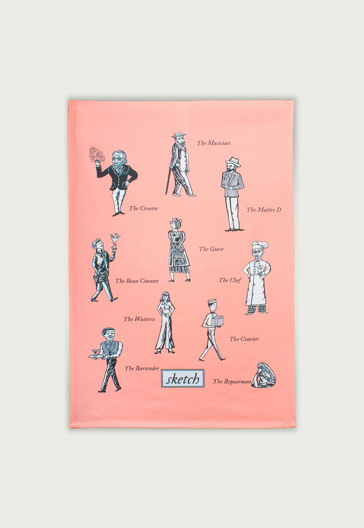 Sketch Tea Towel