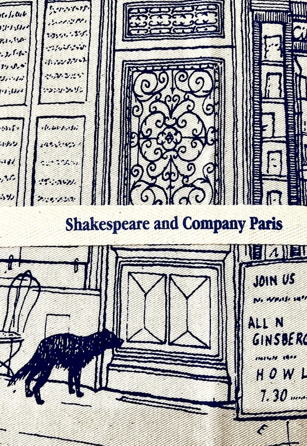 Shakespeare and Co printed tape