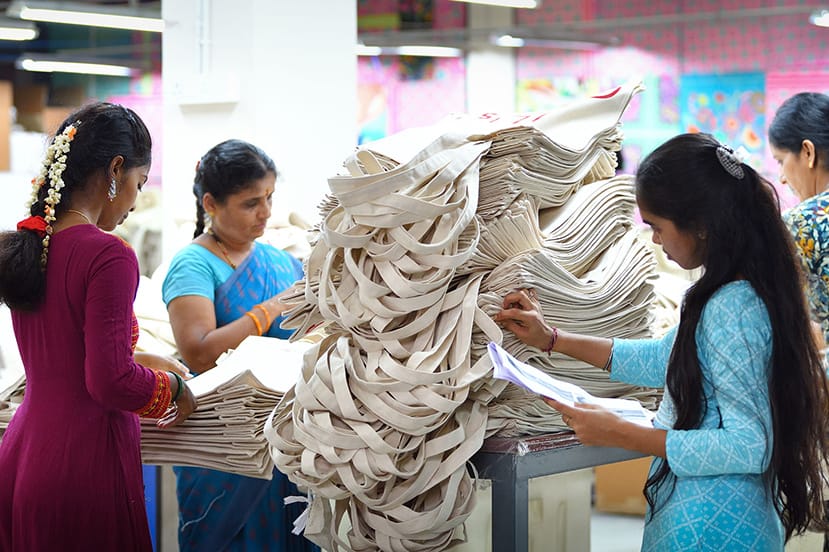 Women doing quality control checks