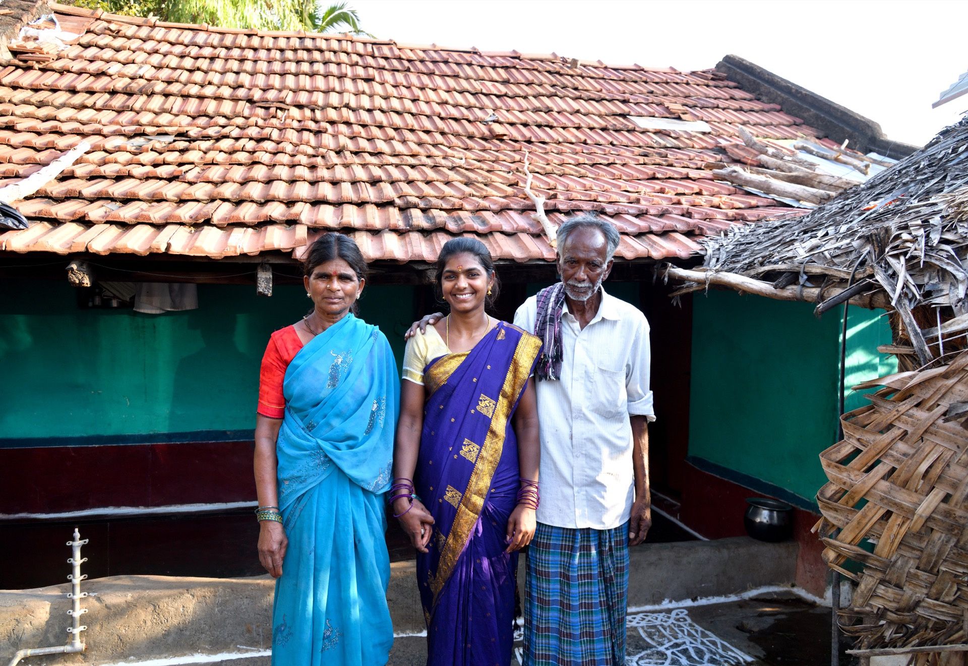 Artisan at home with family